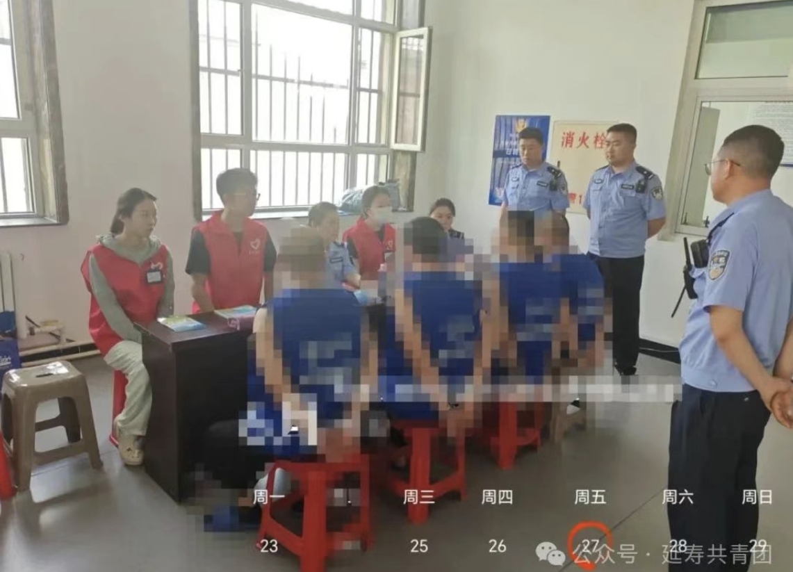 团延寿县委组织开展延伸帮教活动